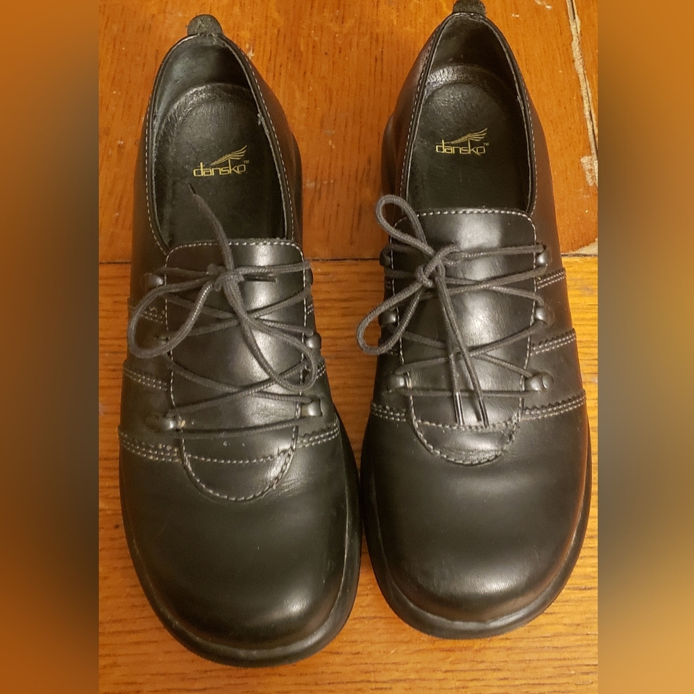Dansko women's Janika Oxford shoes black lace up sz 42